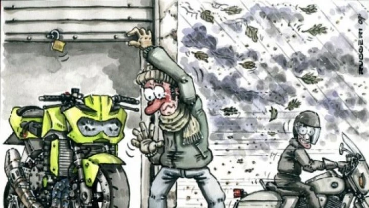 La moto in inverno non è per tutti