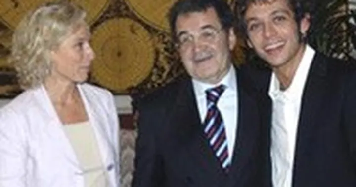 Valentino Rossi da Romano Prodi
