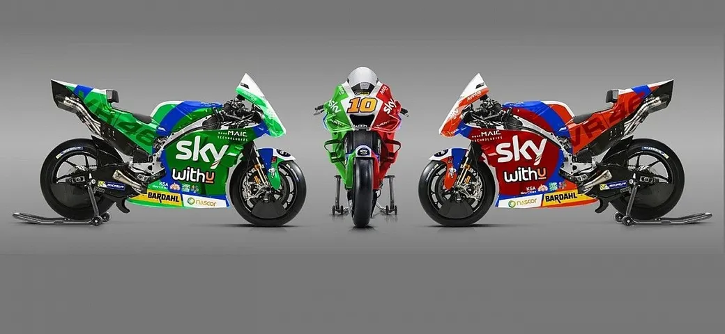 MotoGP, Luca Marini al Mugello con una livrea tricolore