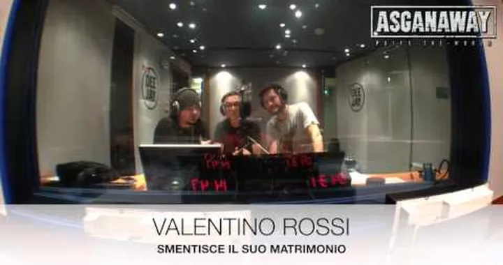 VALENTINO ROSSI SMENTISCE IL SUO MATRIMONIO!!!
