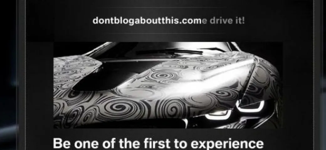 BMW: tre internauti per il prototipo Dontblogaboutthis
