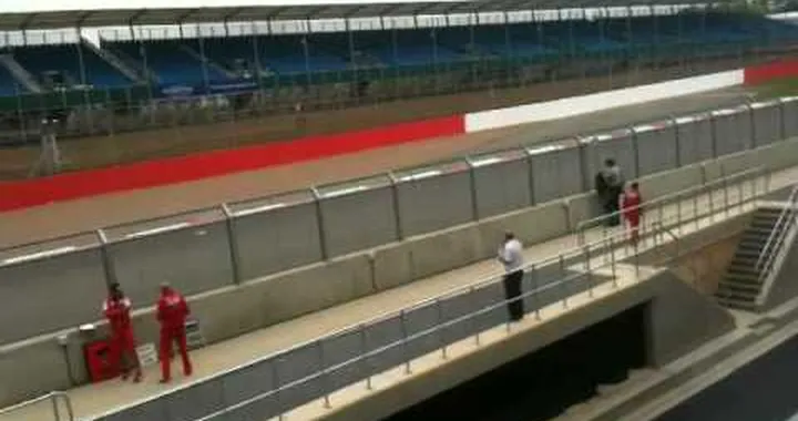 Rossi on a Ducati Superbike at Silverstone Wing Opening