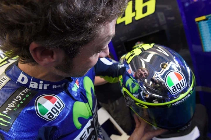 Yellow Energy per il casco di Valentino al Mugello