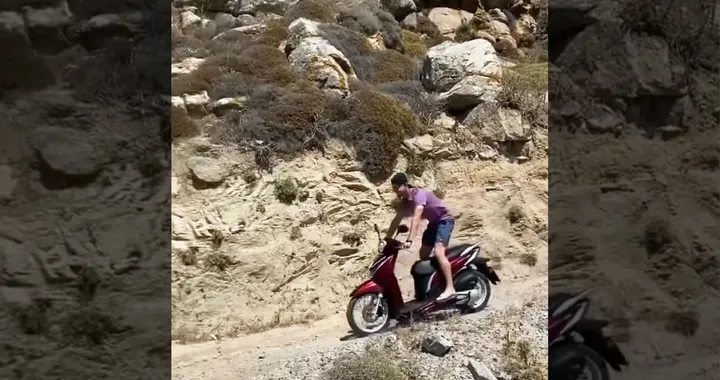 Casey Stoner: fuoristrada in scooter durante la vacanza in Grecia (Video)