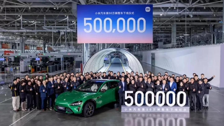 Xiaomi festeggia 500.000 vetture prodotte