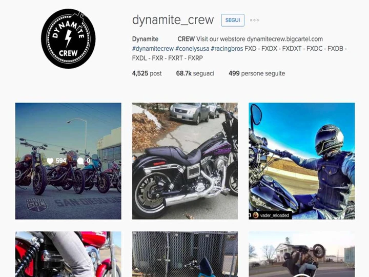 Gli account Instagram da seguire: @dynamite_crew
