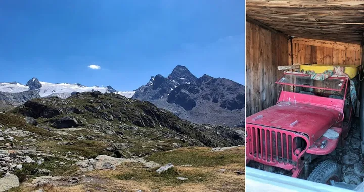 Questa Jeep fu portata in montagna da 12 uomini e alcuni muli: percorse appena 30 metri