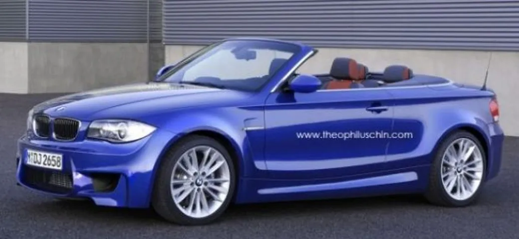 BMW 1M: ricostruzioni grafiche della variante Cabrio