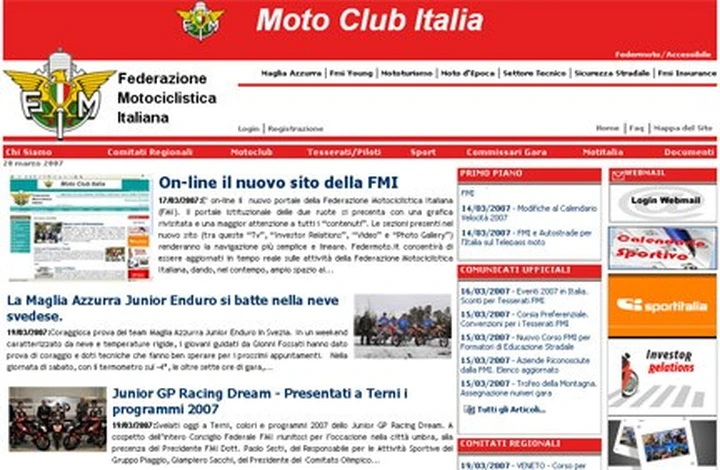 Nuovo sito per la F.M.I.
