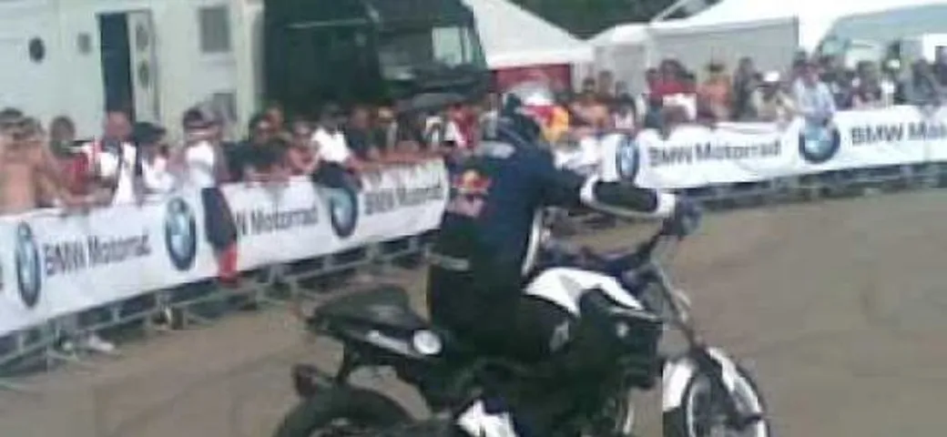 Chris Pfeiffer nel paddock della SBK di Misano