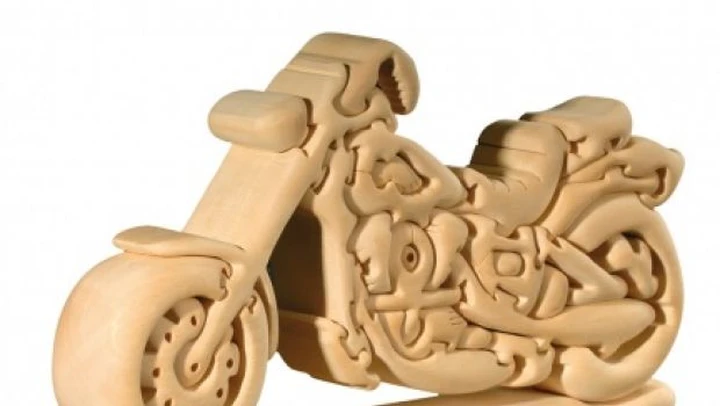 Puzzle tridimensionale di una Harley-Davidson by Dolfi