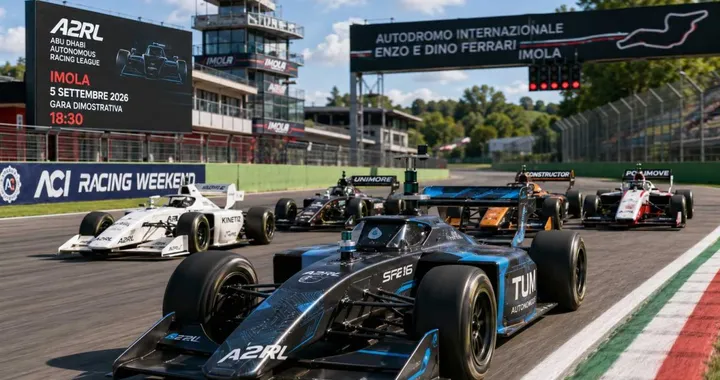 L’intelligenza artificiale corre a Imola: sfida tra auto da 550 CV