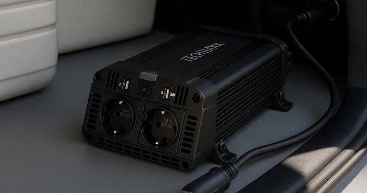 Corrente a 230V in auto con Technaxx TE16: l’inverter portatile scontatissimo su Amazon