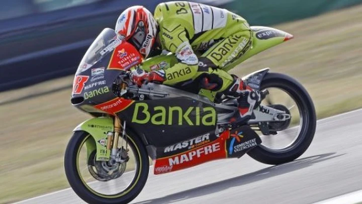 125, Aragon: vince Terol in solitaria. Sul podio Zarco e Vinales. Faubel si stende all'ultima curva.