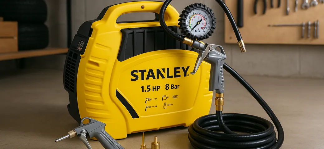 Stanley in offerta: il compressore portatile per il tuo garage a un prezzo da non perdere