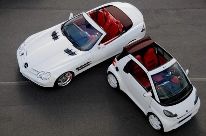 Brabus: Slr Roadster Vs Smart Ultimate 112