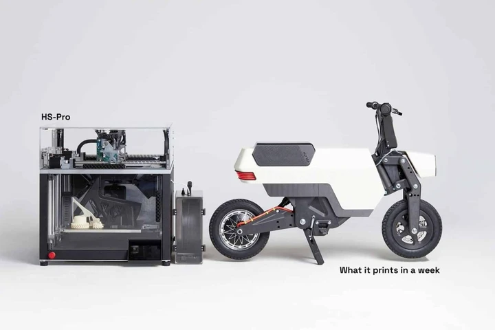 Pantheon Compo: la minimoto stampata in 3D in una settimana