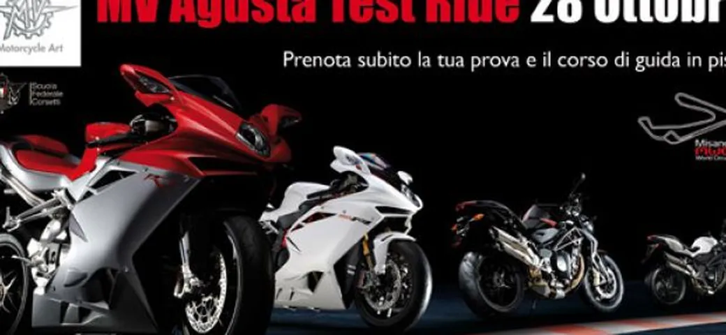 Test Ride MV Agusta a Misano il 28 ottobre 2011