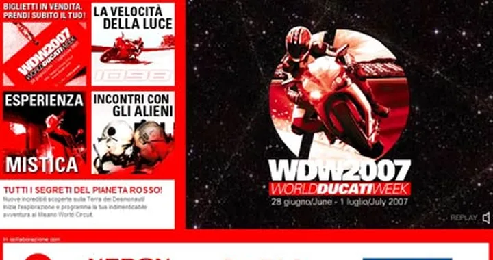 Sito ufficiale del Ducati WDW 2007