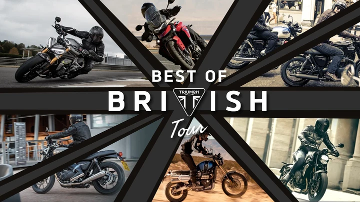 Triumph celebra l'apertura di 11 nuove concessionarie con il Best of British Tour 2021