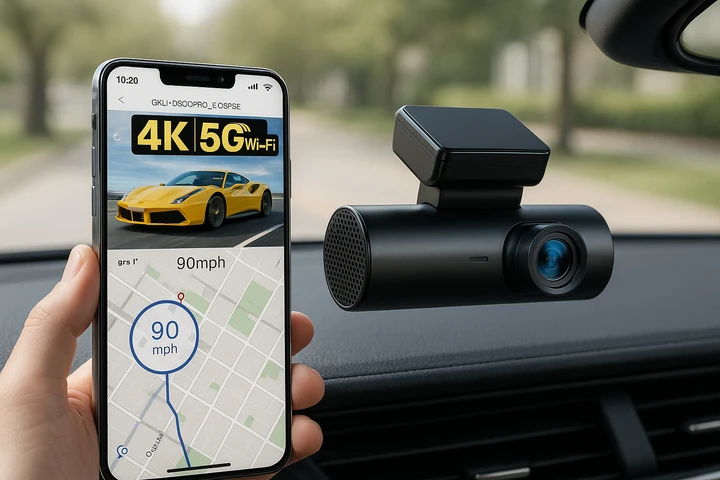 Dash cam GKU D600Pro: qualità 4K, GPS e Wi-Fi a meno di 70 euro su Amazon