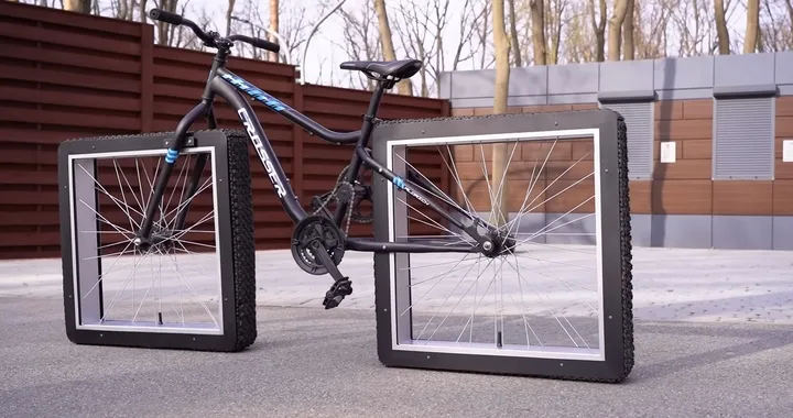 Uno youtuber costruisce una bici con ruote quadrate funzionante [VIDEO]