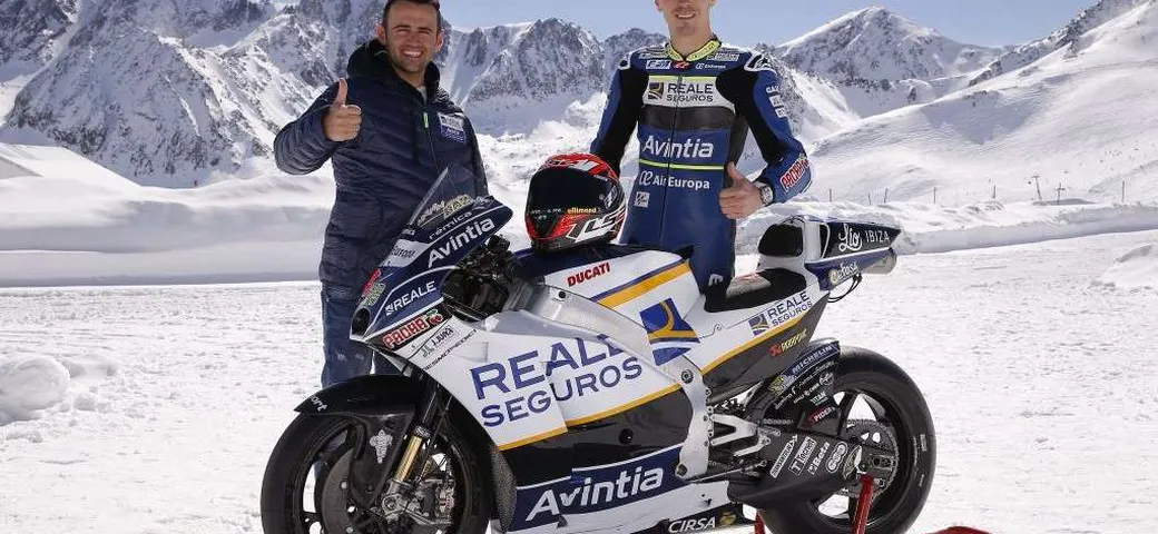 Team Ducati Avintia, presentazione sulla neve
