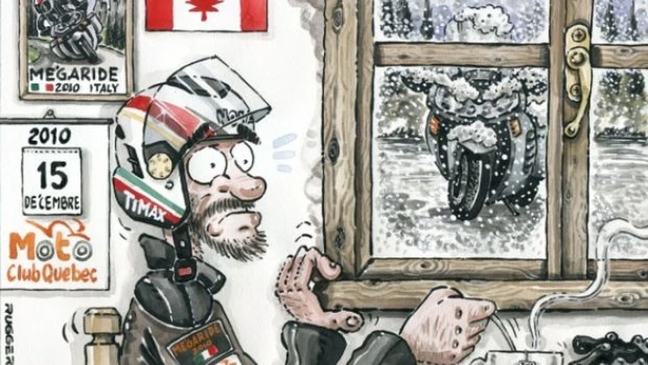 Il nostro Luca Ruggeri per il Motoclub Quebec