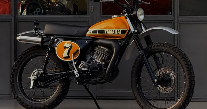 Yamaha RX-King 135: la due tempi diventa una enduro anni ’70