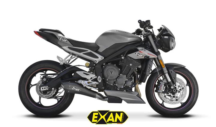 Triumph Street Triple 765 (MY 2017-2019): ecco gli scarichi by Exan