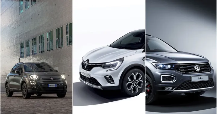 Fiat 500X, Renault Captur e Volkswagen T-Roc: piccole SUV a confronto