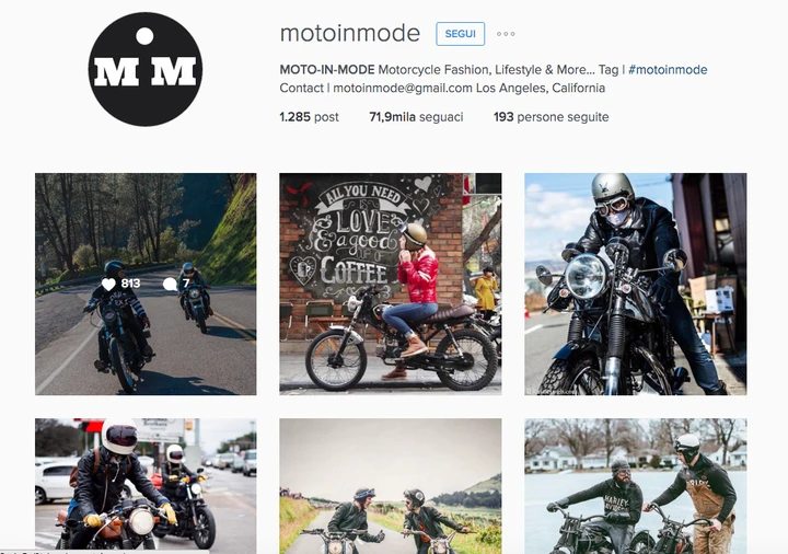 Gli account Instagram da seguire: @motoinmode