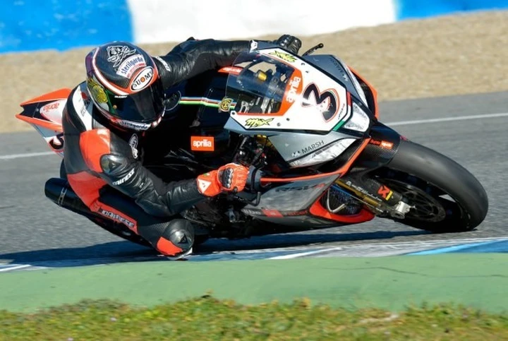 Test SBK Jerez, Biaggi (e Aprilia) in crescita chiude in 1'41.9