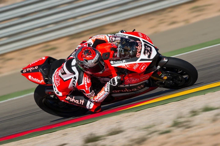 Test SBK Aragon: Marco Melandri debutta sulla Ducati
