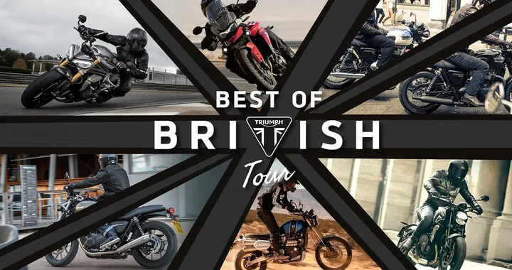 Triumph celebra l'apertura di 11 nuove concessionarie con il Best of British Tour 2021