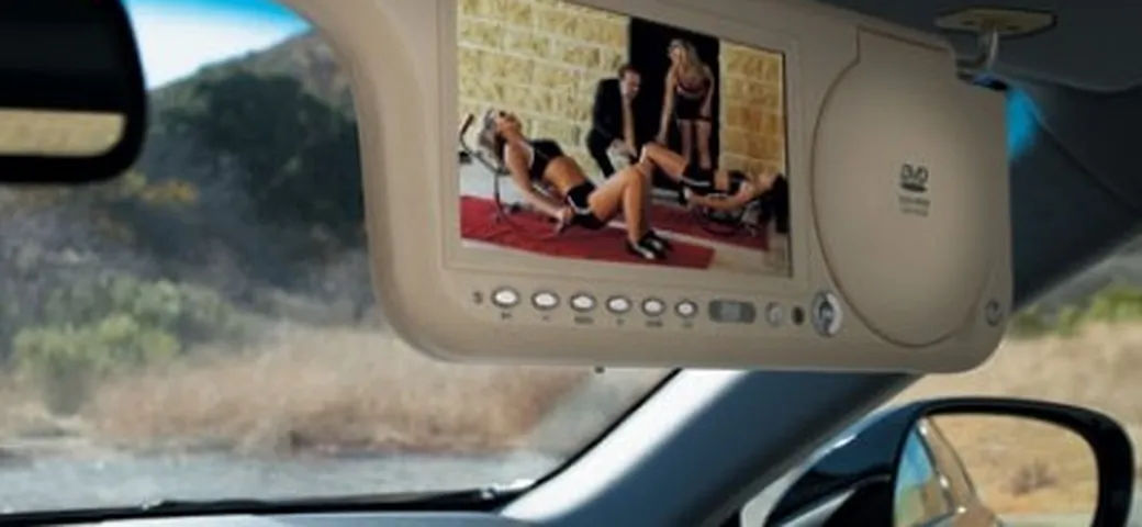 Sun Visor TV/DVD Player