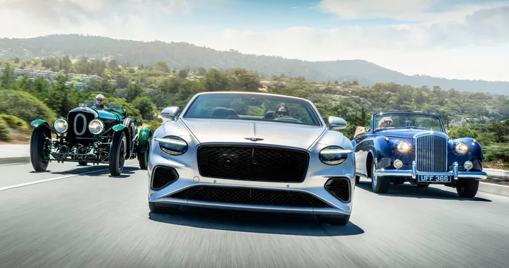 Bentley vecchie e nuove in luce alla Monterey Car Week