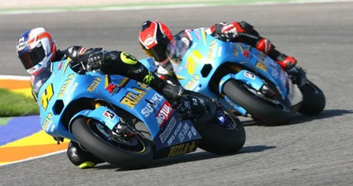 Schwantz e Mamola in pista insieme