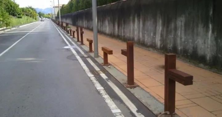 Foto del giorno: Protezioni per piste ciclabili