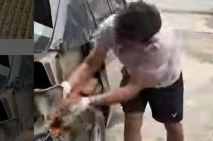 Carrozziere da incubo: ripara l'auto con i mattoni [Video]