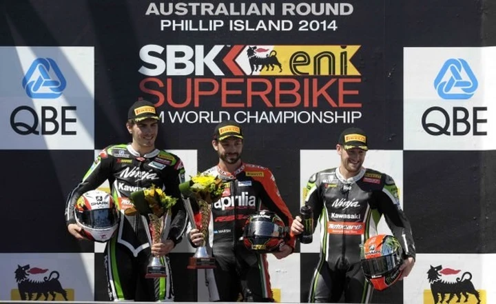 SBK, Phillip Island: bandiera rossa in Gara-2, vince Guintoli, 4° Giugliano [FOTO]