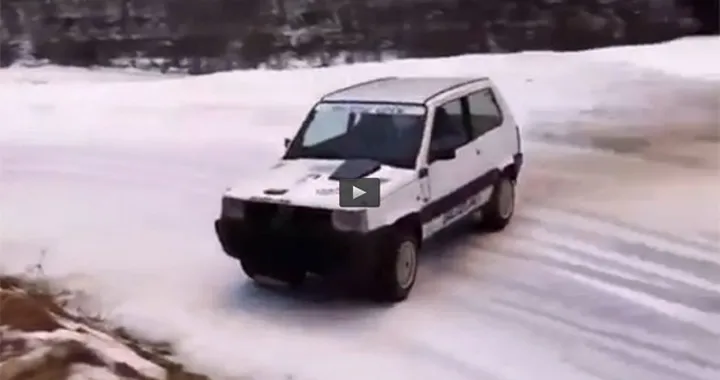 Fiat Panda da Rally con motore del GSX-R [Video]