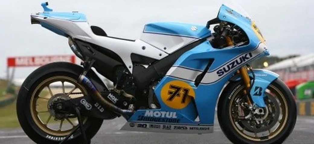 Suzuki GSV-R di Chris Vermeulen Replica Barry Sheene