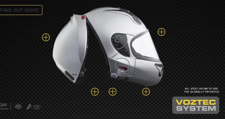 Vozz Helmets RS.01: il casco con apertura posteriore