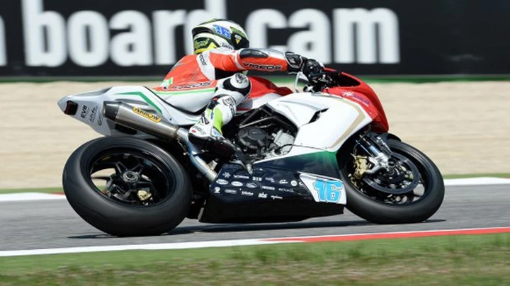 Supersport Misano 2014: Jules Cluzel (MV Agusta) 1° nelle libere FP2