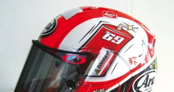 Anteprima: Casco speciale per Nicky Hayden a Laguna Seca firmato Starline