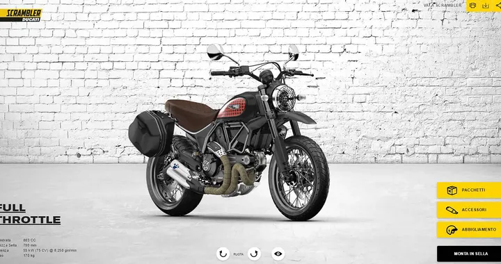 Ducati: configuratore Web per personalizzare la Scrambler