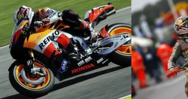 Andrea Dovizioso e Ivan Lazzarini in pista al Motor Show