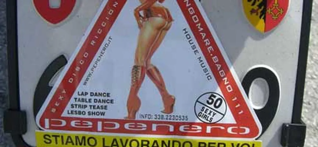 Foto del giorno: copri targa sexy!