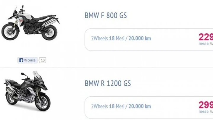Parte Ald 2 Wheels, noleggio a lungo termine per le due ruote